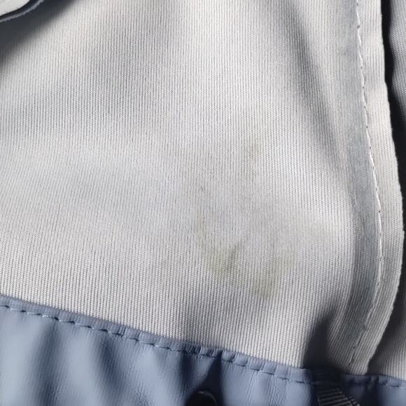 Helly Hansen Cornflower Hide-a-Hood Full Zip Pocketed Rain Jacket L - Picture 6 of 16